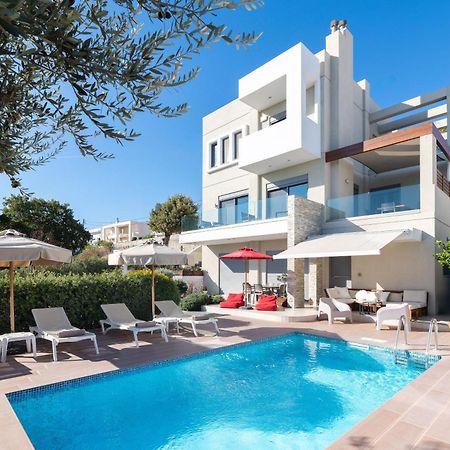 Terpsis Pool Villa Asgourou Exteriér fotografie