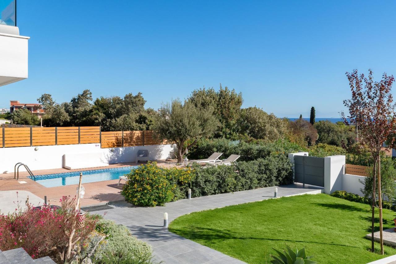 Terpsis Pool Villa Asgourou Exteriér fotografie