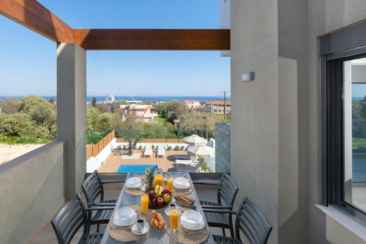 Terpsis Pool Villa Asgourou Exteriér fotografie